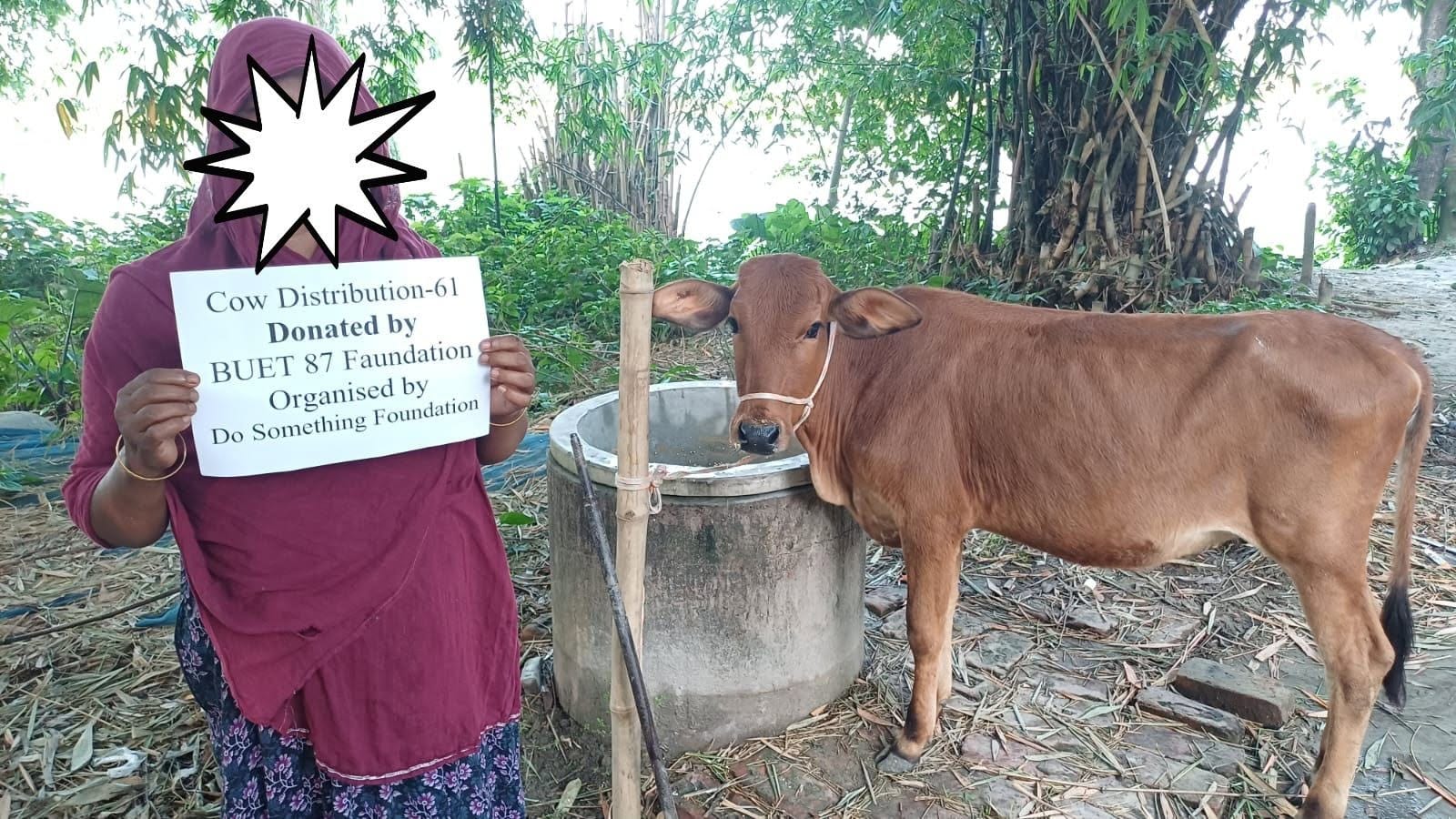 DSF Provides a Cow to Help Widowed Rina Khatun Build a Sustainable Livelihood