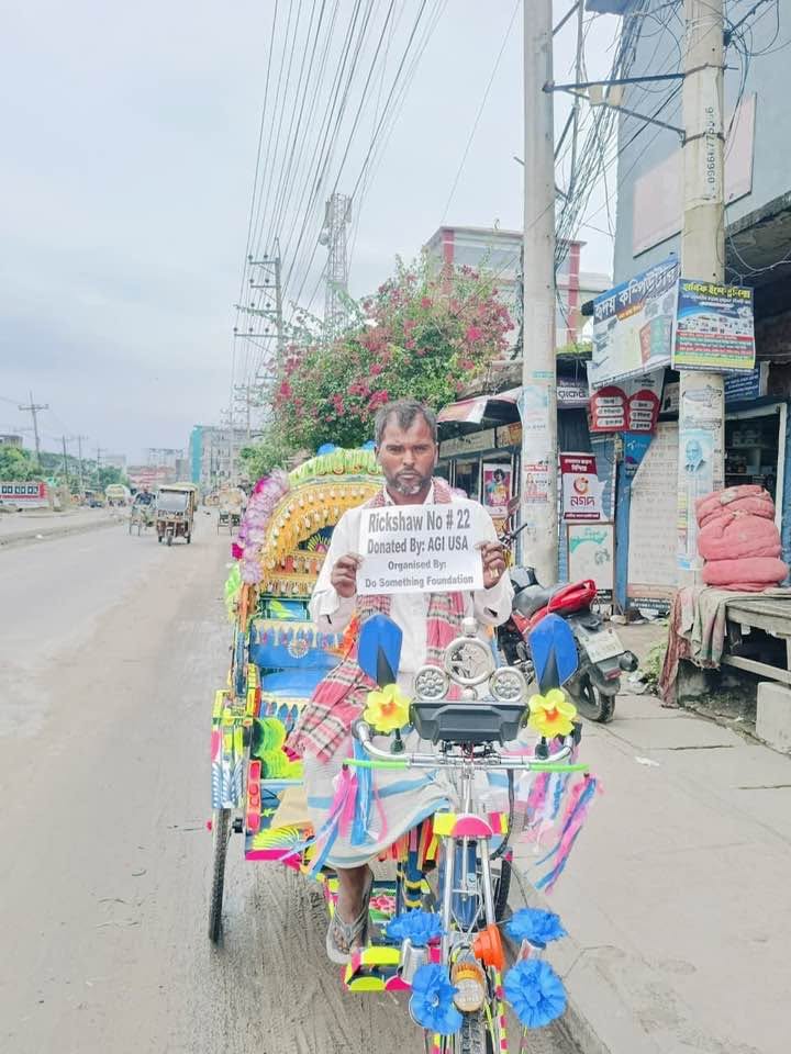DSF Provides a New Rickshaw to Help Hossain Mia Rebuild His Livelihood