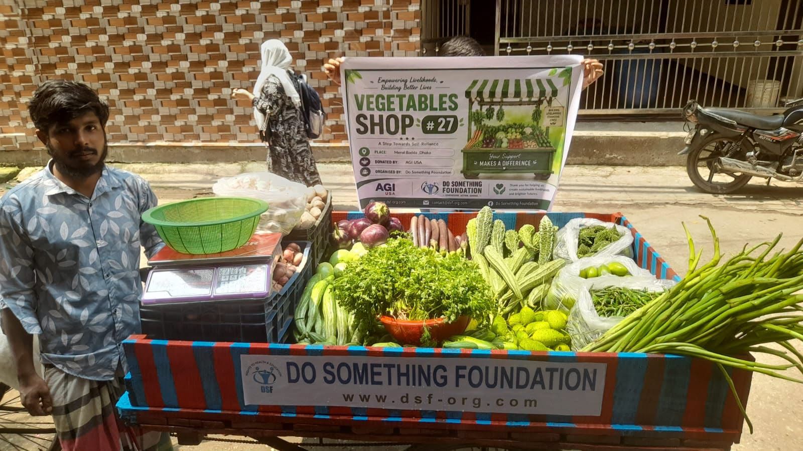 DSF Supports Ashik with a Vegetable Van to Build a Better Livelihood